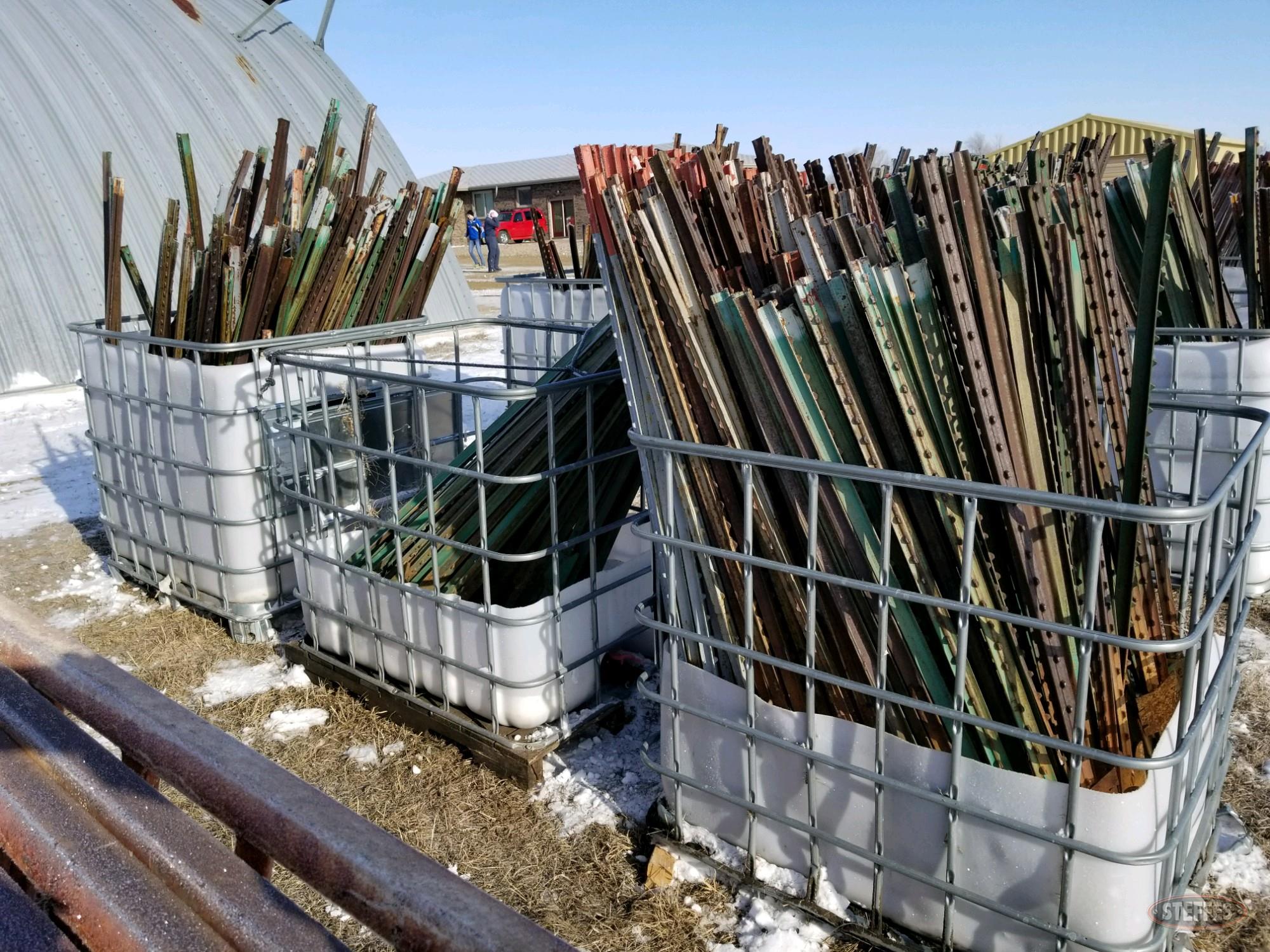 (3) Pallets of asst. steel fence posts